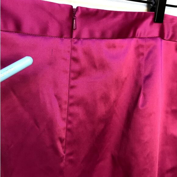 Talbots Fuschia Raspberry Satin Sheen Maxi Skirt size 20 NWT - Read Description - Picture 9 of 11